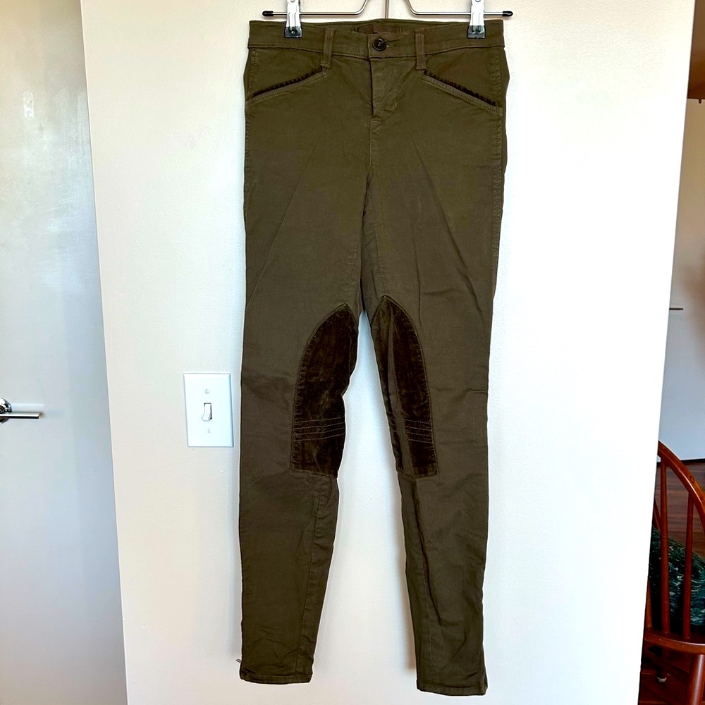 J.Brand Jodhpur Style Jean with Velvet Knee Detail